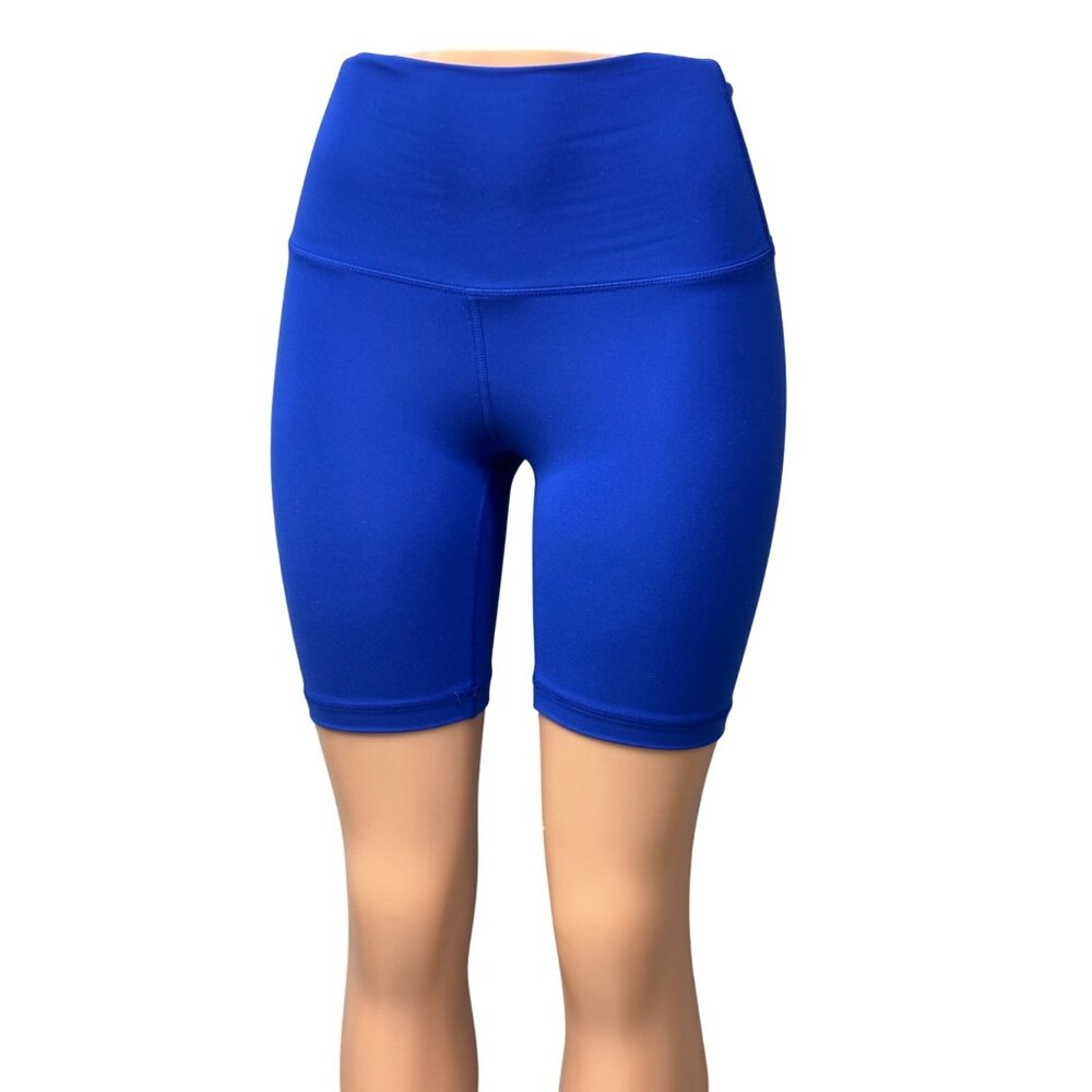 Yogalicious Lux Everyday 7" High-Waist Royal Blue  Shorts, Sz. XS